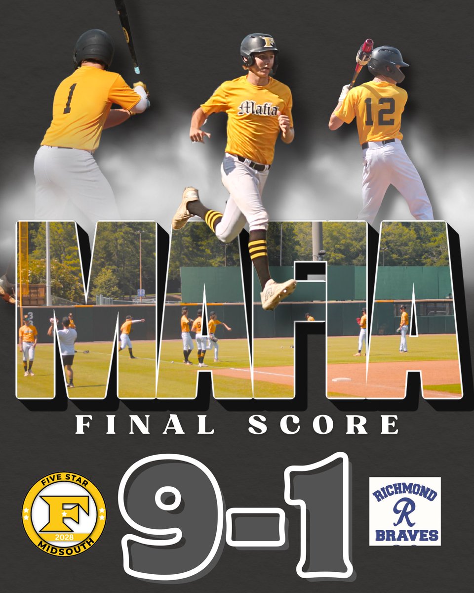 5 Star MidSouth (@5starmidsouth) on Twitter photo 2028’s take Game 3️⃣! <a href="/baxhill13/">bax hill</a> goes CG allowing 1 ER striking out 5! <a href="/xjackson00/">Xander Jackson</a> 2 for 3 with a huge 3-run 💣! Andrew Perry goes 2 for 3 w 2 RBI. <a href="/BradySchafer27/">Brady Schafer</a> & <a href="/TylerReyno26604/">Tyler Reynolds</a> each w 2 hits! <a href="/BraxtonBarnes09/">Braxton Barnes</a> 2B and RBI. <a href="/Grizzar1Jackson/">Jackson Grizzard</a> w H & RBI.
Game 4 tomorrow! 2028’s take Game 3️⃣! <a href="/baxhill13/">bax hill</a> goes CG allowing 1 ER striking out 5! <a href="/xjackson00/">Xander Jackson</a> 2 for 3 with a huge 3-run 💣! Andrew Perry goes 2 for 3 w 2 RBI. <a href="/BradySchafer27/">Brady Schafer</a> & <a href="/TylerReyno26604/">Tyler Reynolds</a> each w 2 hits! <a href="/BraxtonBarnes09/">Braxton Barnes</a> 2B and RBI. <a href="/Grizzar1Jackson/">Jackson Grizzard</a> w H & RBI.
Game 4 tomorrow!