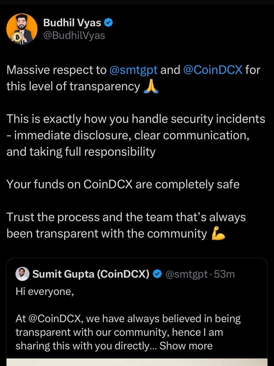 hrithikk's tweet photo. @smtgpt @CoinDCX hall of fame 

stop cheating your followers @BudhilVyas @CryptoKingKeyur @pushpendrakum and let them know truth. 

what a shame https://t.co/smspa4ZNFE