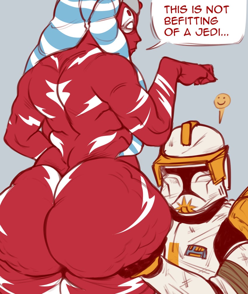 You would be 𝙎𝙐𝙍𝙋𝙍𝙄𝙎𝙀𝘿 what robes are able to 𝚑𝚒𝚍𝚎...

Shaak Ti doesn't want to 𝙙𝙞𝙨𝙩𝙧𝙖𝙘𝙩 the clones!