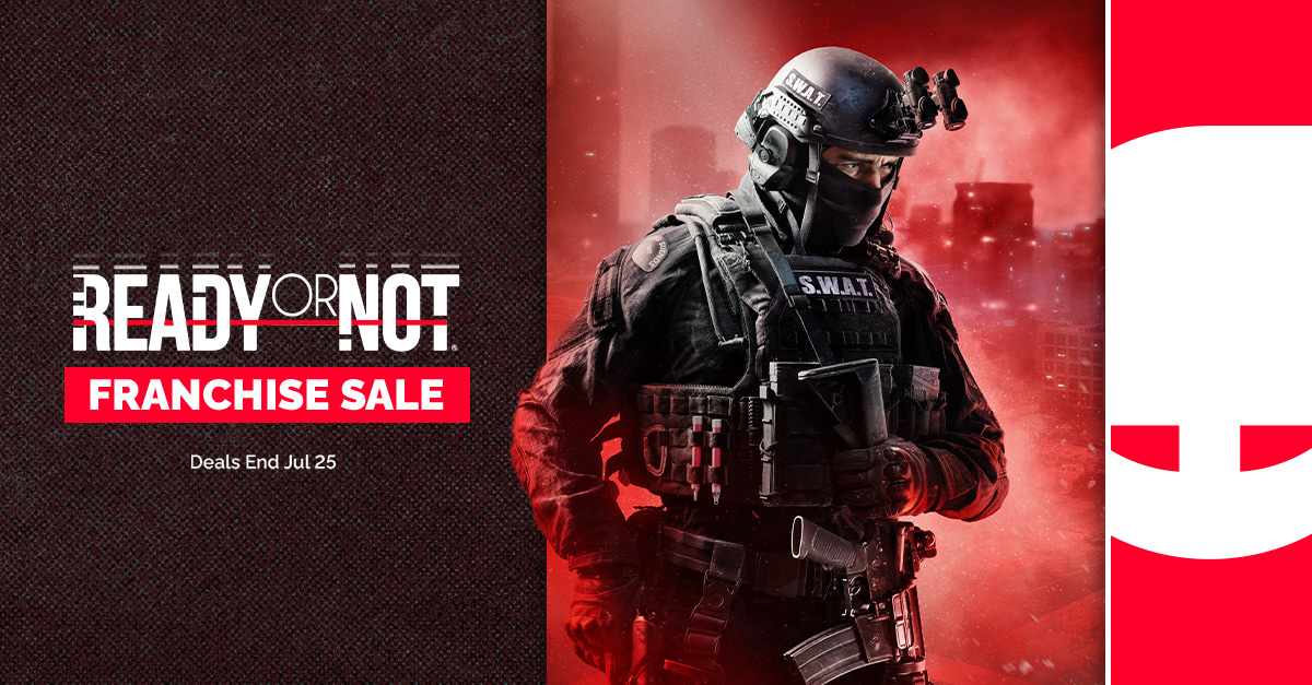 GreenManGaming's tweet image. Defuse hostile situations and perfect your tactics with 50% off in our Ready Or Not Sale Franchise Sale: bit.ly/4kLzx5Q