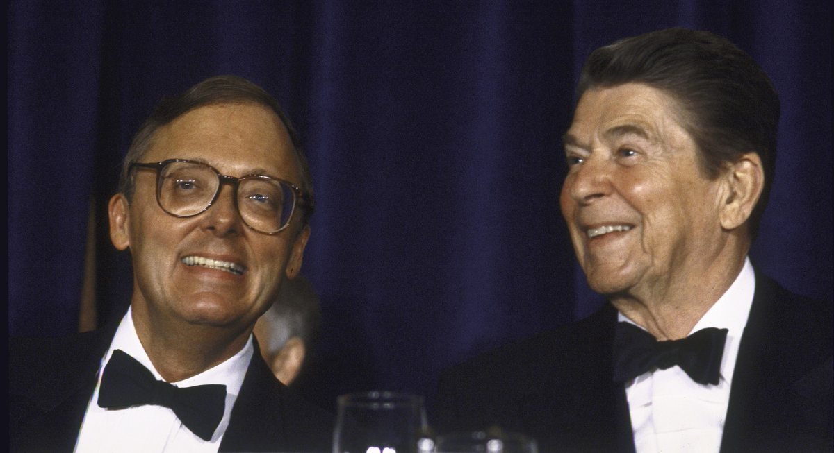 RonaldReagan's tweet image. We mourn the passing of Dr. Edwin J. Feulner—a dear friend of President Reagan, founder of The @Heritage Foundation, and a towering figure in the conservative movement.
As President Reagan once remarked: “Ed Feulner, you're a combination of many things: intellectual,…