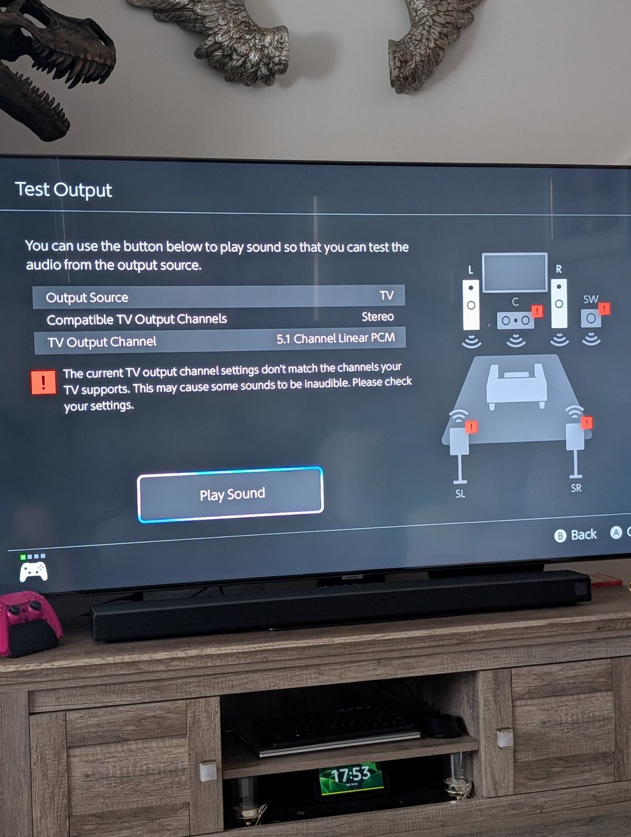 rainbow_geisha's tweet image. Can someone help me with this? I have surround sound but it's saying I can't use it. That's why I can't hear donkey Kong or the sound is funny sometimes on mario kart
How do I get it to work properly?