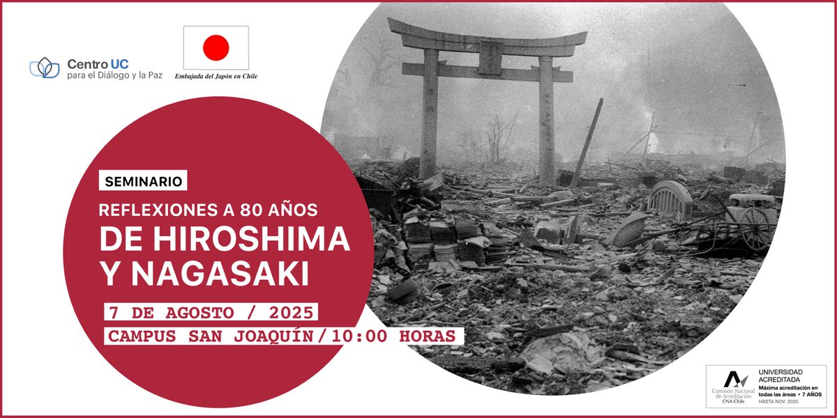 Seminario Reflexiones a 80 años de Hiroshima y Nagasaki