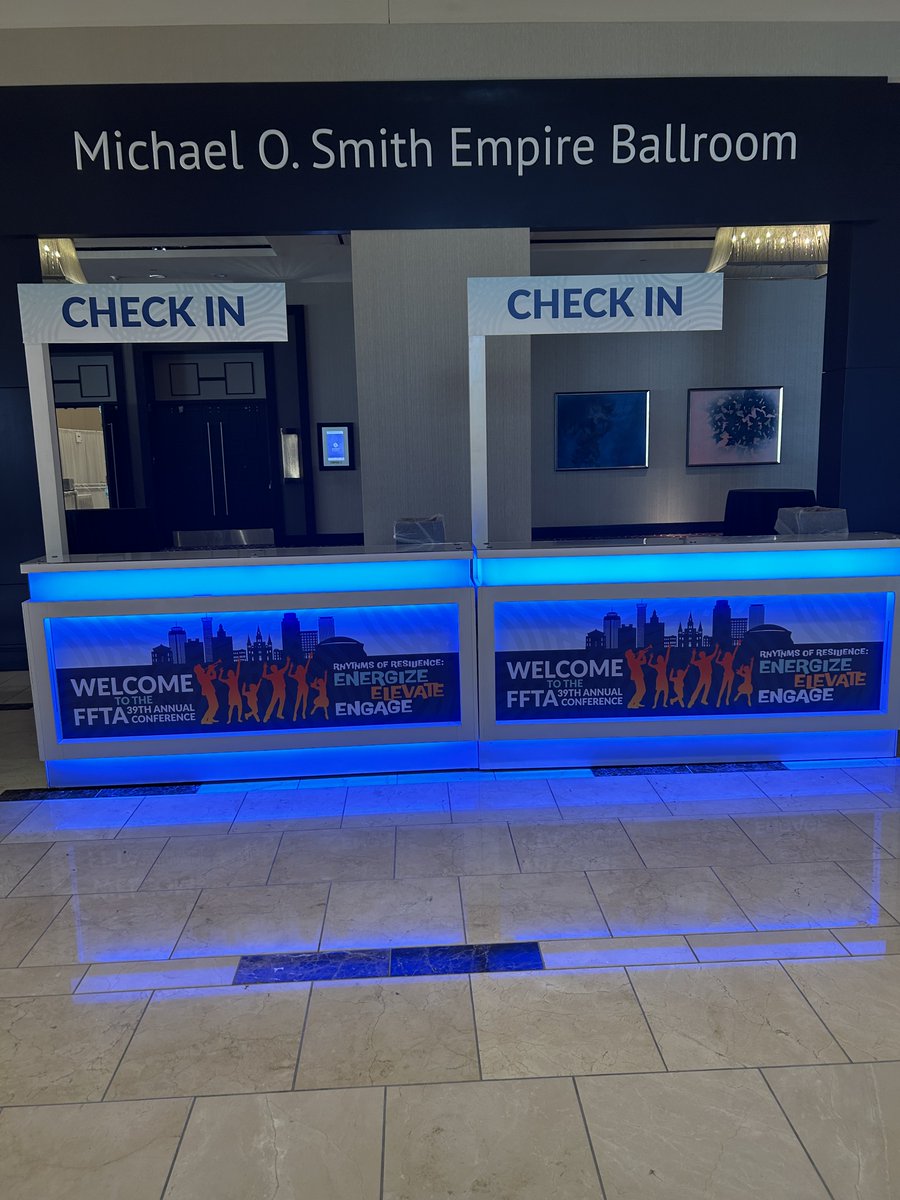 FFTATFC's tweet photo. Are you excited about joining us in New Orleans? This time tomorrow you'll be right here checking in to the 39th Annual FFTA Conference. We hope everyone travels safely! Get ready to ENERGIZE, ELEVATE, and ENGAGE! https://t.co/iMfizJ33lo
