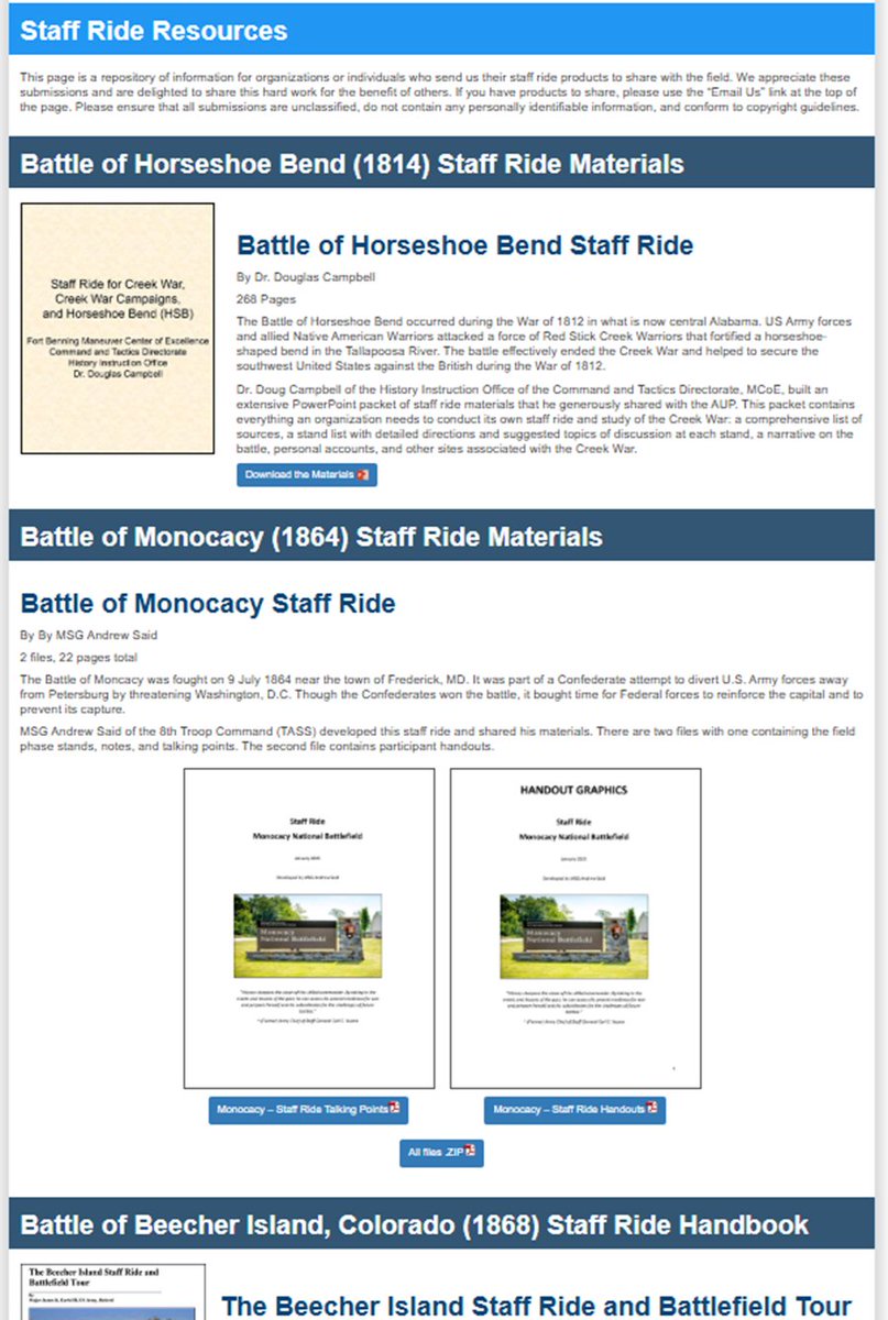 ArmyUPress's tweet image. Our staff ride schedule is full throughout September, but our website contains materials to assist Army organizations in conducting their own staff rides or professional development sessions: armyupress.army.mil/Staff-Rides/.