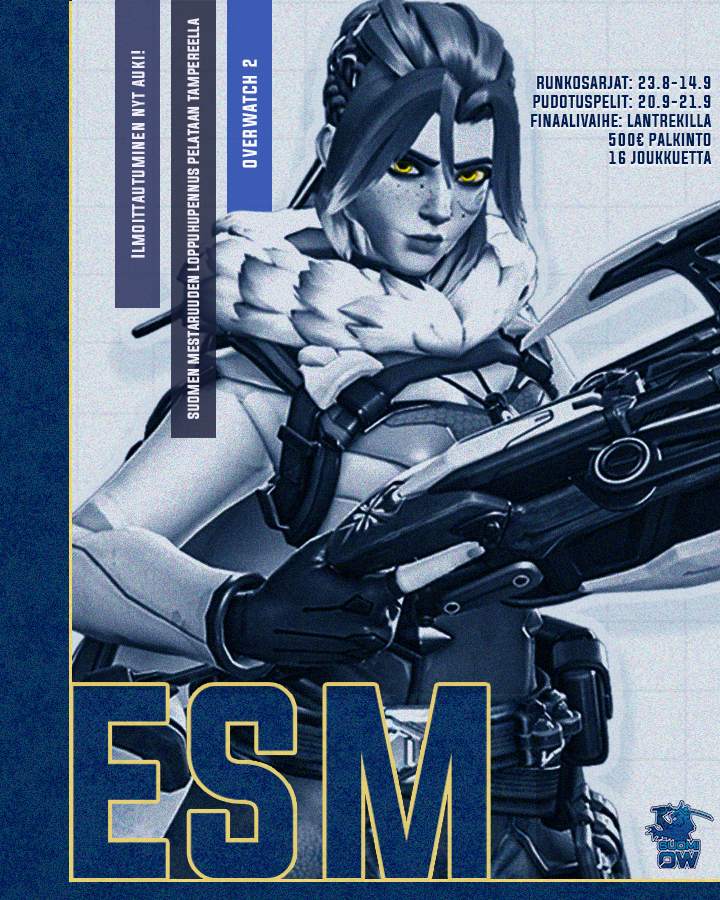 Suomi OW (@suomioverwatch) on Twitter photo 🏆 Overwatch 2 ESM ’25 – Suomen mestaruus ratkeaa LanTrekeillä!
🎮16 joukkuetta
📅 Runkosarja 23.8.–14.9.
🔥 Finaalit @ <a href="/LanTrekRy/">LanTrek ry</a>
💰 500 € potti
📝 Ilmoittaudu 20.8. mennessä!
🔗play.toornament.com/en_GB/tourname… 🏆 Overwatch 2 ESM ’25 – Suomen mestaruus ratkeaa LanTrekeillä!
🎮16 joukkuetta
📅 Runkosarja 23.8.–14.9.
🔥 Finaalit @ <a href="/LanTrekRy/">LanTrek ry</a>
💰 500 € potti
📝 Ilmoittaudu 20.8. mennessä!
🔗play.toornament.com/en_GB/tourname…