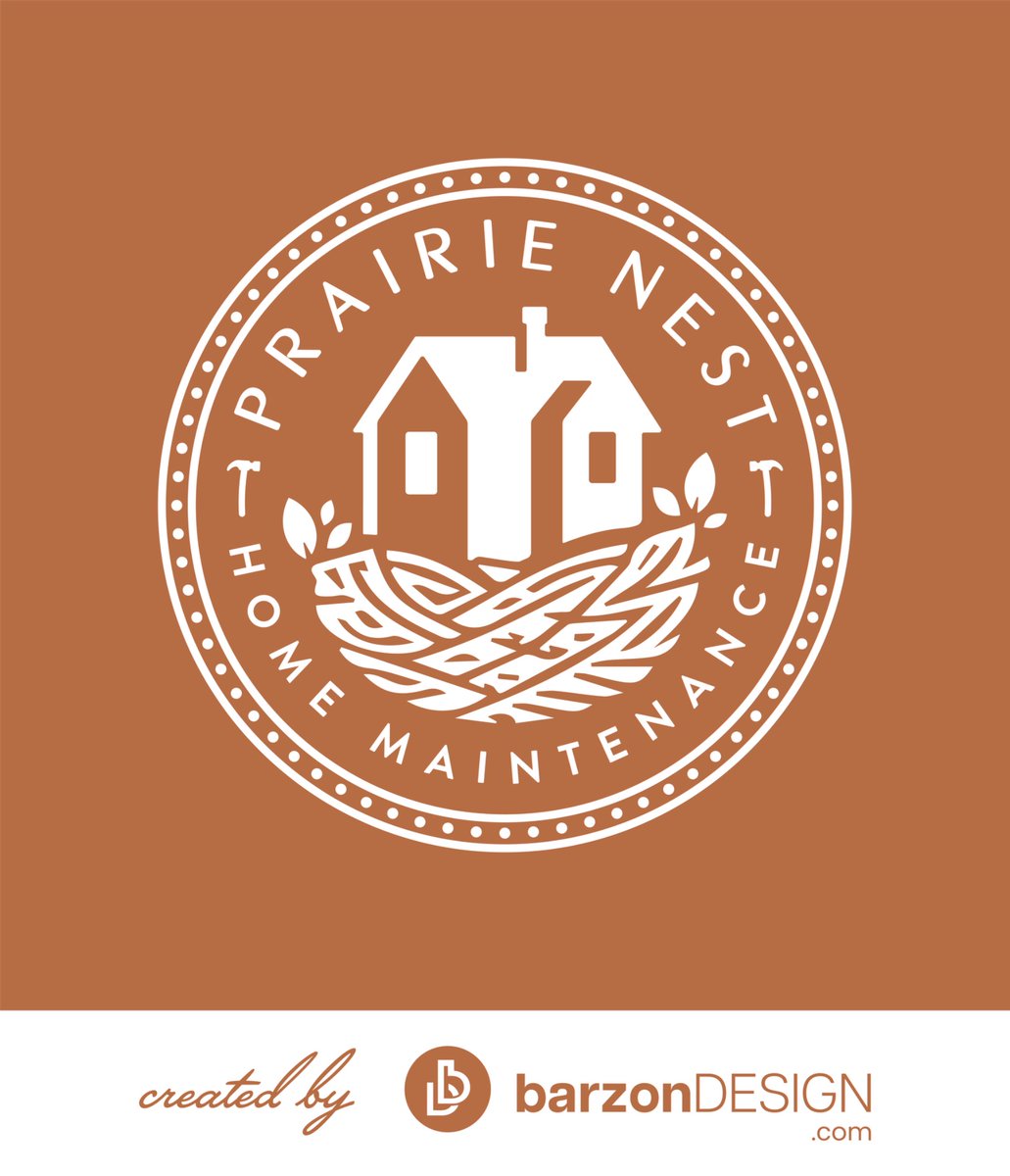 ✨ Logo Reveal! ✨

Thrilled to share this brand-new logo I designed for Prairie Nest Home Maintenance — a local business that wanted something clean, professional, and welcoming.

The concept? A sturdy home emerging from a carefully crafted nest, symbolizing care, craftsmanship,