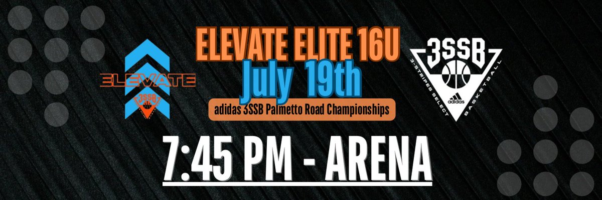 Bristol Lathrop (@bristollathrop) on Twitter photo We won our pool! #1 seed, now bracket play begins. <a href="/Elevate_Elite/">Elevate Elite</a> <a href="/3SSBCircuit/">3Stripes Select Basketball</a>
See you at the arena at 7:45!
<a href="/Bruno_Corras/">Bruno Corras</a> <a href="/NOVA94Feet/">NOVA94Feet</a> <a href="/CoachMarteja/">Coach Marty</a> <a href="/elevate_elite20/">ElevateElite16U_3SSBTeam</a> We won our pool! #1 seed, now bracket play begins. <a href="/Elevate_Elite/">Elevate Elite</a> <a href="/3SSBCircuit/">3Stripes Select Basketball</a>
See you at the arena at 7:45!
<a href="/Bruno_Corras/">Bruno Corras</a> <a href="/NOVA94Feet/">NOVA94Feet</a> <a href="/CoachMarteja/">Coach Marty</a> <a href="/elevate_elite20/">ElevateElite16U_3SSBTeam</a>