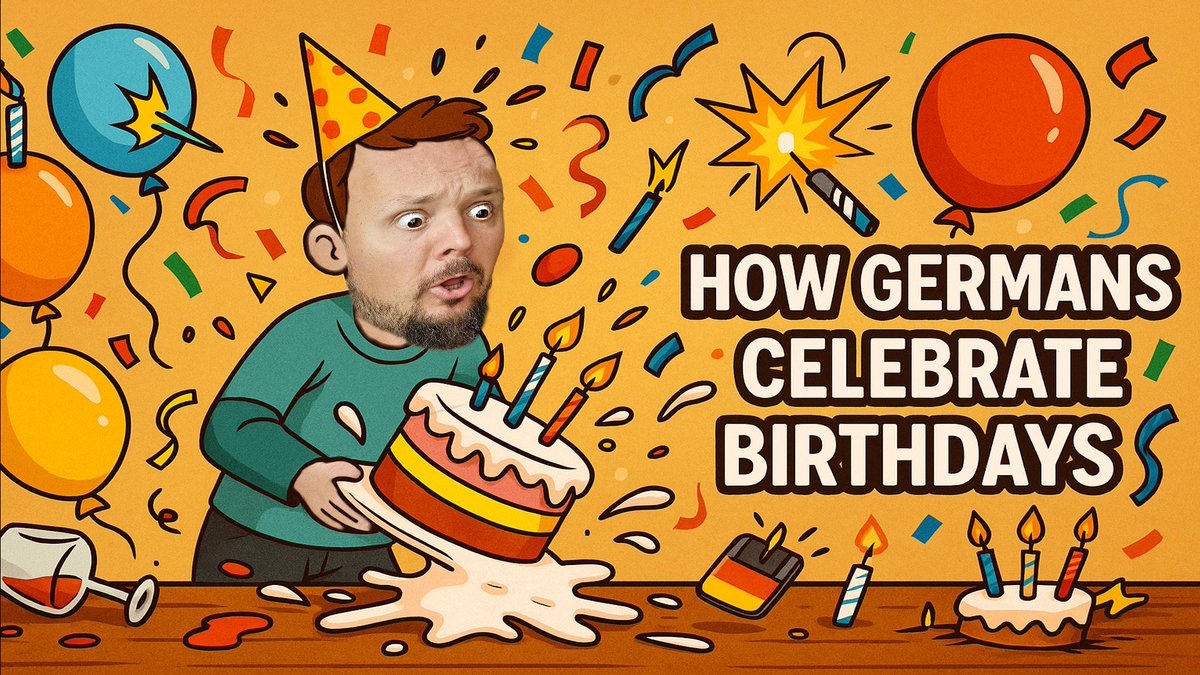 New video: youtu.be/-e0lxoXn39s

Ever heard of a birthday tradition where saying “Happy Birthday” too early is considered bad luck? 😱
Welcome to #Germany! 🇩🇪🎉

In this video, I dive into the fascinating, funny, and sometimes strict ways Germans celebrate #birthdays!