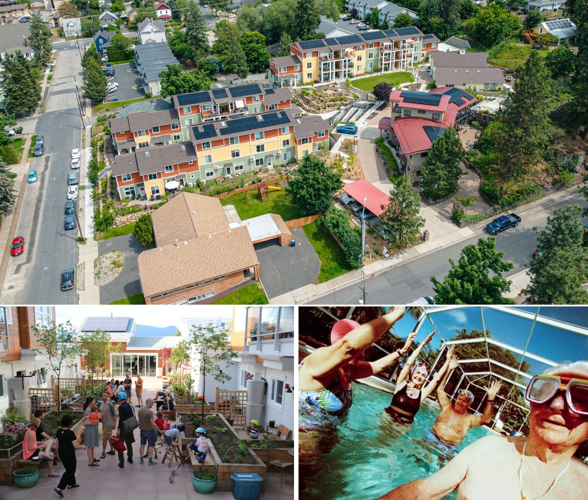 Penalosa_G's tweet image. ‘A vastly superior way to live’: cohousing. Why many seniors are choosing it.
Contrary to beliefs, older people are quite competent & help each other.
Well designed neighborhoods with private homes around common areas & activities. For all ages or seniors
bit.ly/4509xxz