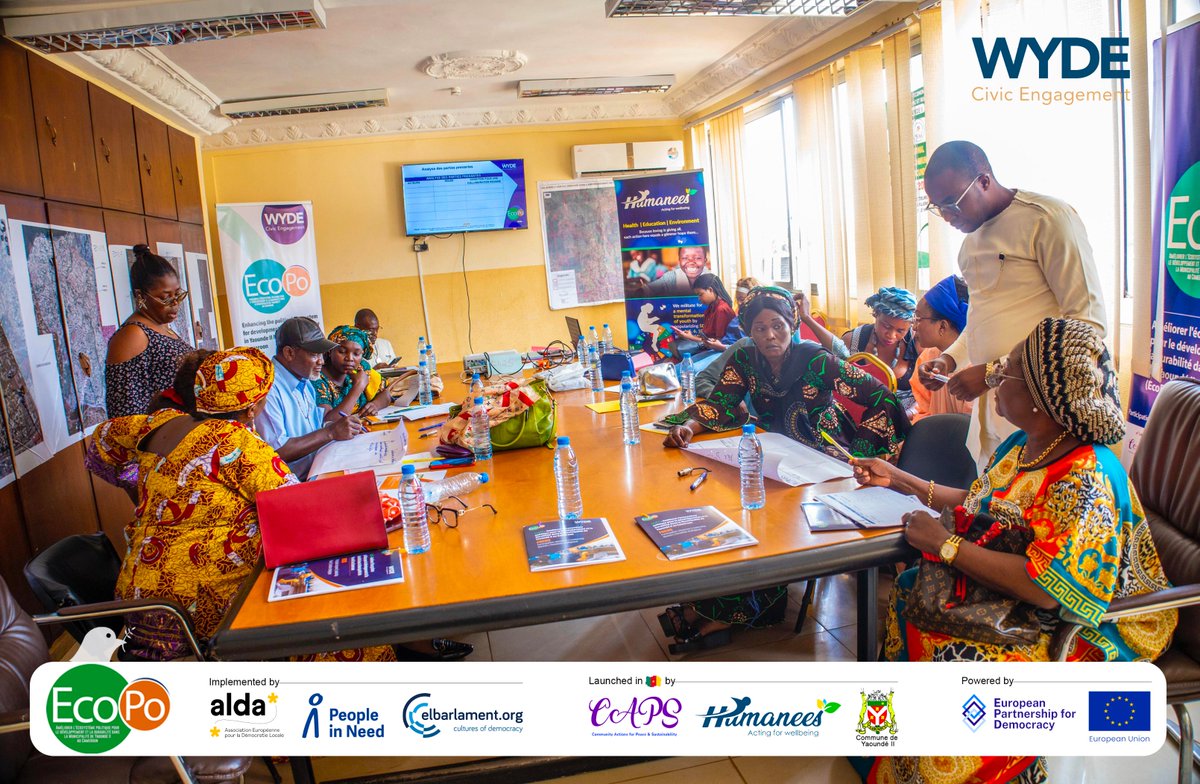 humaneesCMR's tweet photo. 🔗 #EcoPô
💬 Communities that speak, policies that listen!

This 2nd session achieved one essential thing: giving voice to neighborhood realities.

📌From Mont Messa to Nkomkana, from Mokolo to Messa Ekoazon, community leaders shared concrete cases:

#WYDEngagement #ActTogether https://t.co/spFmk89FMD