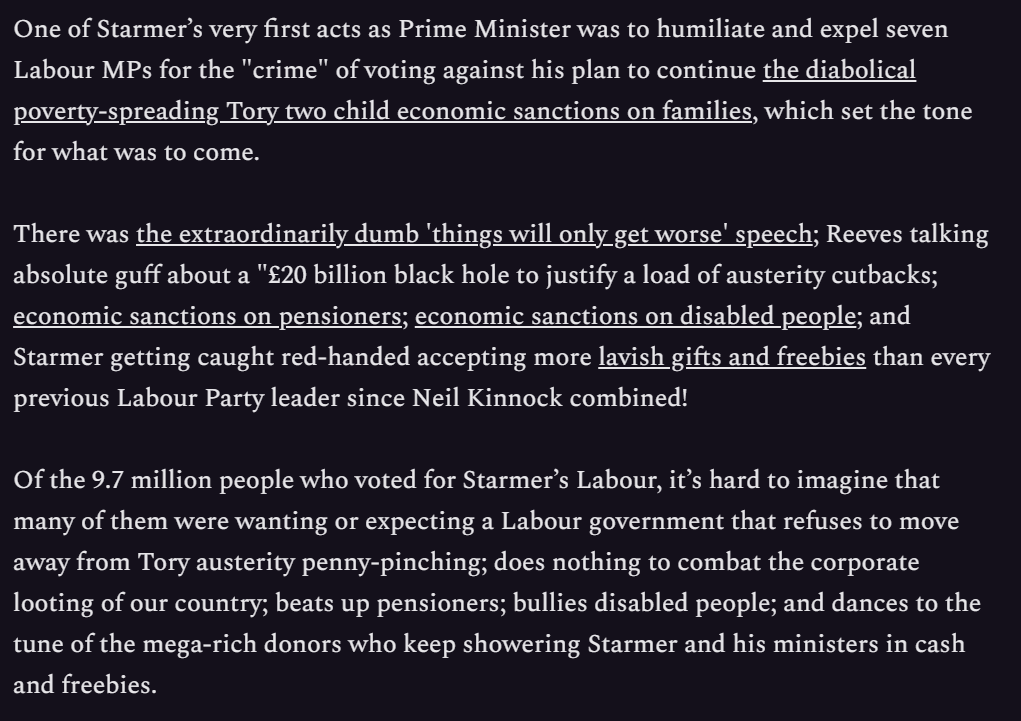 Angry_Voice's tweet image. From a recent AAV article on why Starmer's Labour is so hopelessly shit
anotherangryvoice.substack.com/p/why-is-starm…