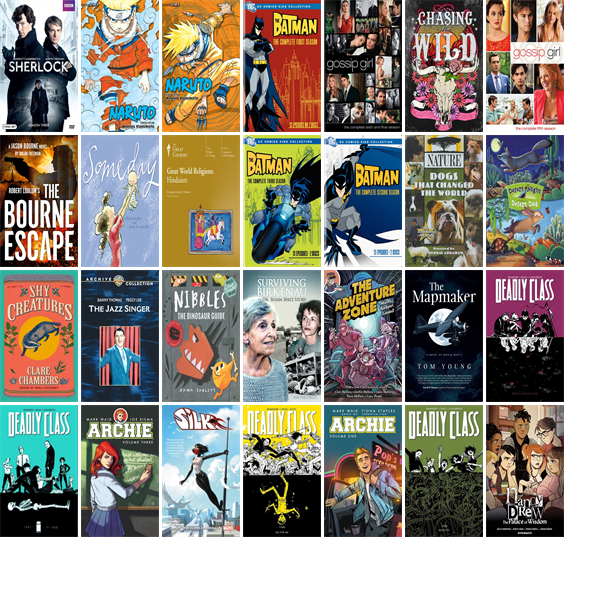 This week the Henderson Libraries have 39 new books and 17 new movies.  New items include Sherlock, The Batman - The Complete First Season, Gossip Girl, Chasing the Wild, The Bourne Escape, and Someday. wowbrary.org/nu.aspx?p=318-…