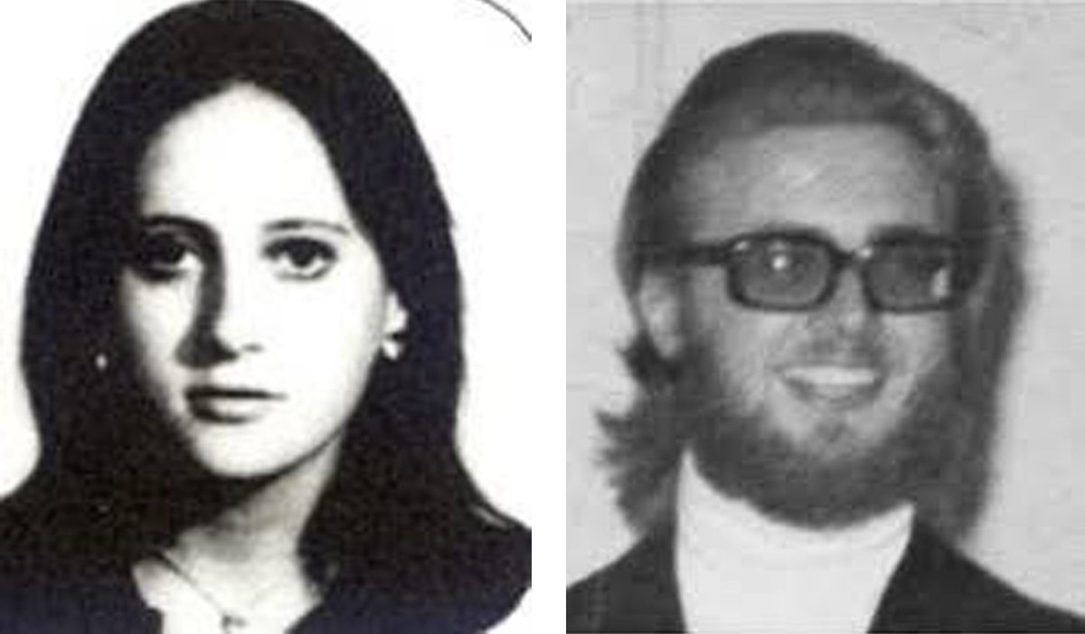 ANPIRomaPosti's tweet image. Militanti della #JuventudPeronista, #MaríaGracielaIzurieta, incinta di 3 mesi, e #RicardoAlbertoGarralda vennero sequestrati a #BahíaBlanca il #23luglio 1976.Avevano 23 e 25 anni.Furono visti presso il #CCD "La Escuelita".Ricardo venne ucciso nel settembre 1976.
Scomparsi.