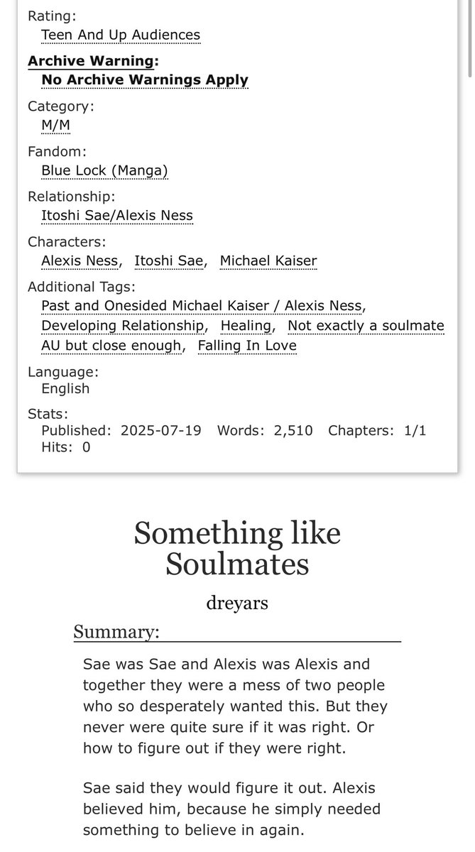 _dreyars's tweet photo. A little something different for this weekend! A hopeless romantic and a stoic partner and nothing at all goes wrong. Saeness is too cutie ❤️
https://t.co/ACDpUirWLO
#itoshisae #alexisness #saeness #BlueLock https://t.co/z7MXKlRfo3