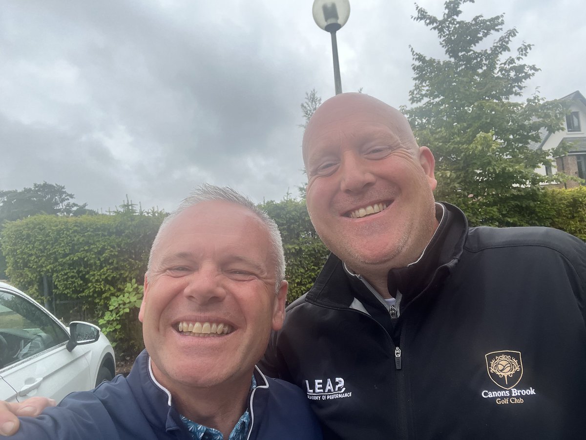 When two of your ex-assistants get together for a practise round at their qualifying course for the Senior British Open - <a href="/williamnoblepga/">william noble</a> <a href="/CustomGolfEssex/">LEAP Golf Studio & Shop</a> - <a href="/StAnnesGCNews/">St. Anne's Links Golf Club</a> &amp; <a href="/CanonsBrookGolf/">Canons Brook GC</a> you both have yourselves two great pros.