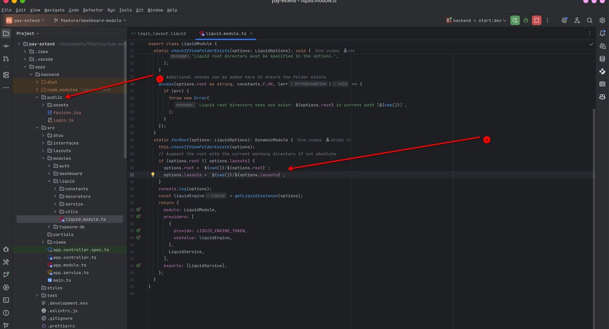 qtguru's tweet image. Mighty great thanks to @obiabo_immanuel we converted this project to a mono_repo with pnpm the Vue builds to the Nest folder and the Liquid template references the #Vue build and does the rest.

Lesson Learnt
1. #LiquidJS views and express views configurations are different
2.…