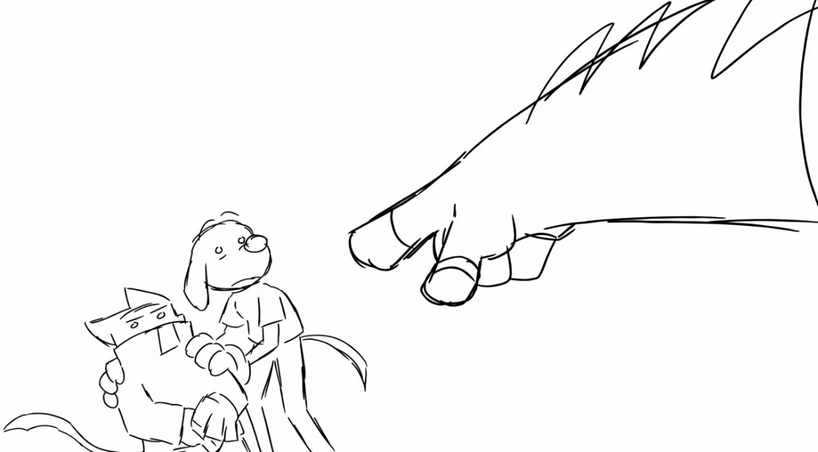 OGThisNThat's tweet image. We’re a little more than half way done with the rough boards 🐶🐱 #ThisNThatCartoon