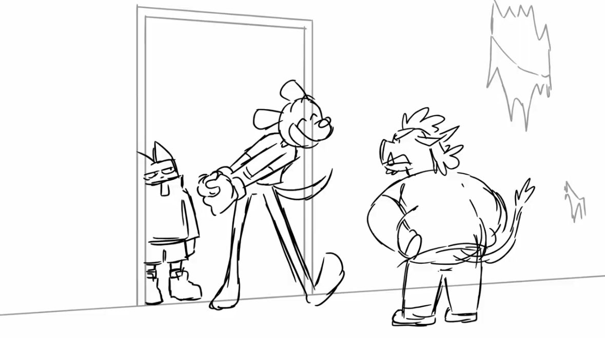 OGThisNThat's tweet image. We’re a little more than half way done with the rough boards 🐶🐱 #ThisNThatCartoon