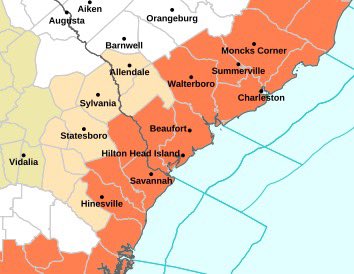 SStevensWCIV's tweet image. Heat advisory until 8 PM. It could feel up to 110 at times! Please take it easy today!!#chswx