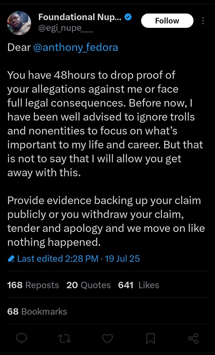 chymaker's tweet image. Someone should tell foundation none aka otimpku, that once processes are prepared and filed, he should reach out to me for address to serve the processes.
The bravado on this street is too much
We have to put some of thess bogus claims to test and laid them to rest, once and…