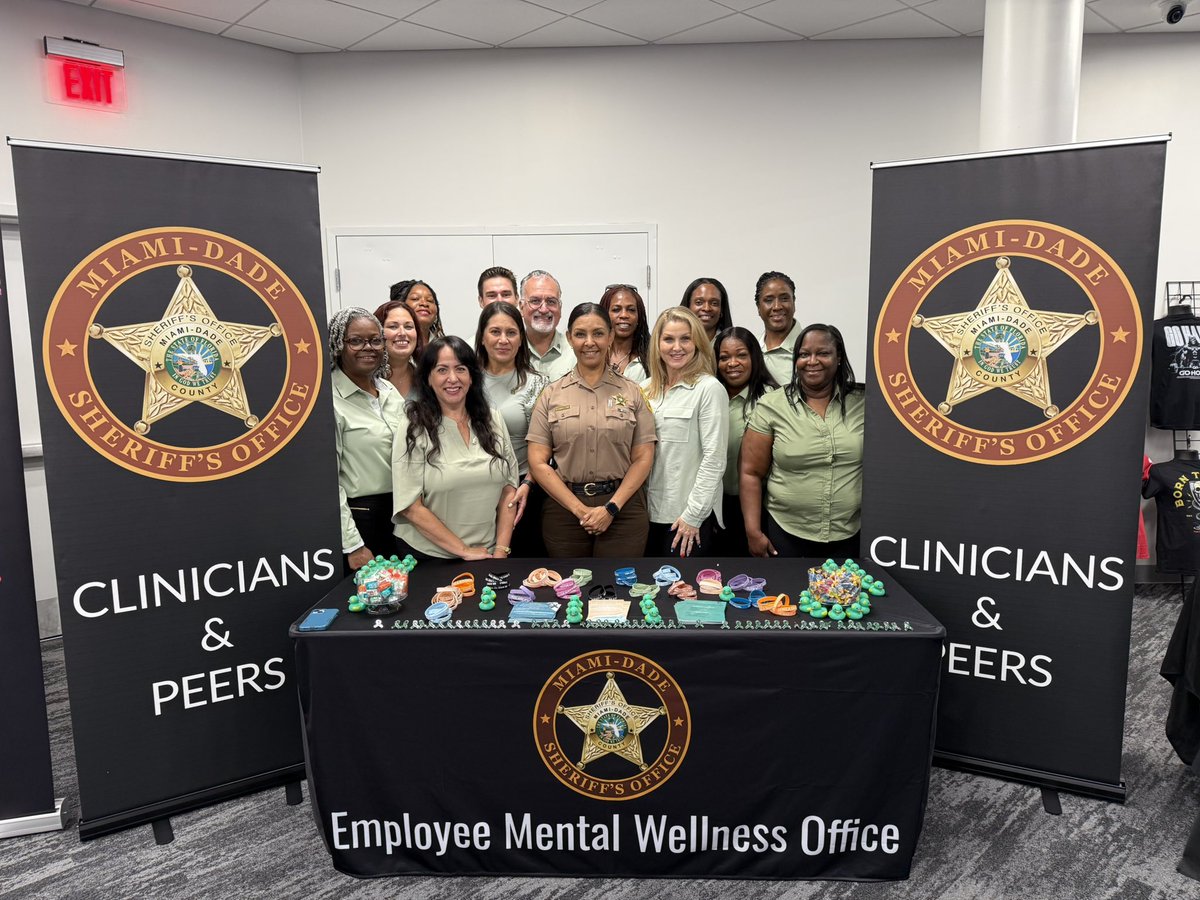 MiamiDade_SO's tweet image. We were honored to take part in the Bleeding Blue Mental Health Conference, joining mental health experts, public safety professionals, and fellow first responders. 🧠💙
@Sheriff_Rosie shared powerful insight on the importance of prioritizing mental wellness within public…
