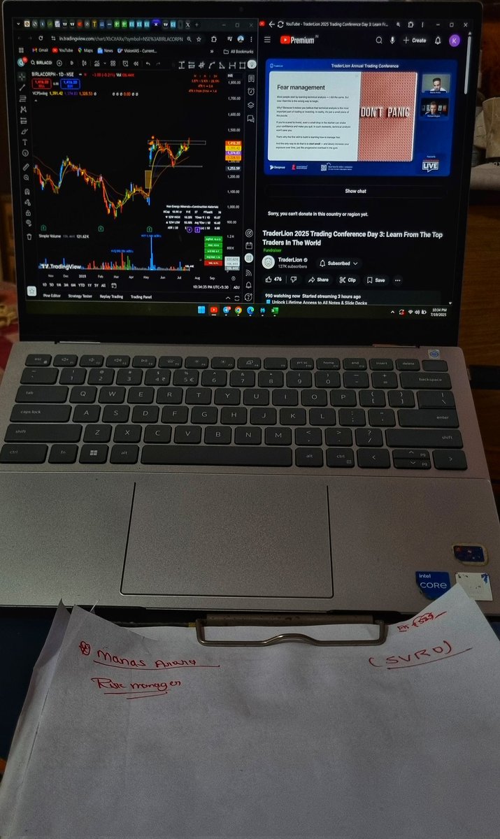 Kaushlendr3896's tweet photo. Saturday night grind 
Lets have some #brotips
The 1st one 
Trader ❌️ risk manager ✅️
@iManasArora @traderlion @RichardMoglen https://t.co/fBRwPexSkM