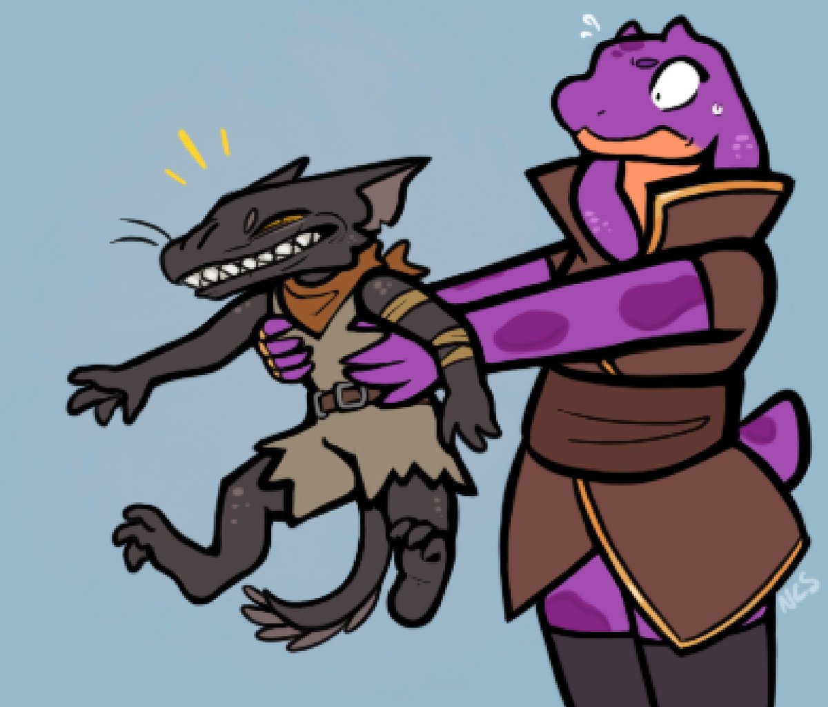 ArtistNcs's tweet image. Introducing another Wagon Thieves character, Oolma!
Well you’ve seen her before but she’s received an upgrade too