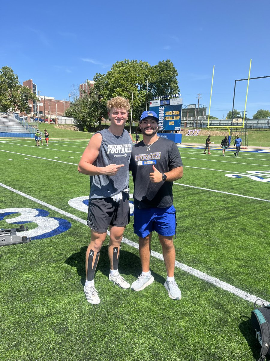Austin Zeller (@zelleraustin23) on Twitter photo #AGTG Absolutely blessed to get an offer to <a href="/SoutheasternFB/">Savage Storm Football</a> after a great conversation with <a href="/CoachZTisdale/">Zach Tisdale</a> and <a href="/AtterberryBo/">Bo Atterberry</a>
#TakeCover #GoSouthEastern #AGTG Absolutely blessed to get an offer to <a href="/SoutheasternFB/">Savage Storm Football</a> after a great conversation with <a href="/CoachZTisdale/">Zach Tisdale</a> and <a href="/AtterberryBo/">Bo Atterberry</a>
#TakeCover #GoSouthEastern