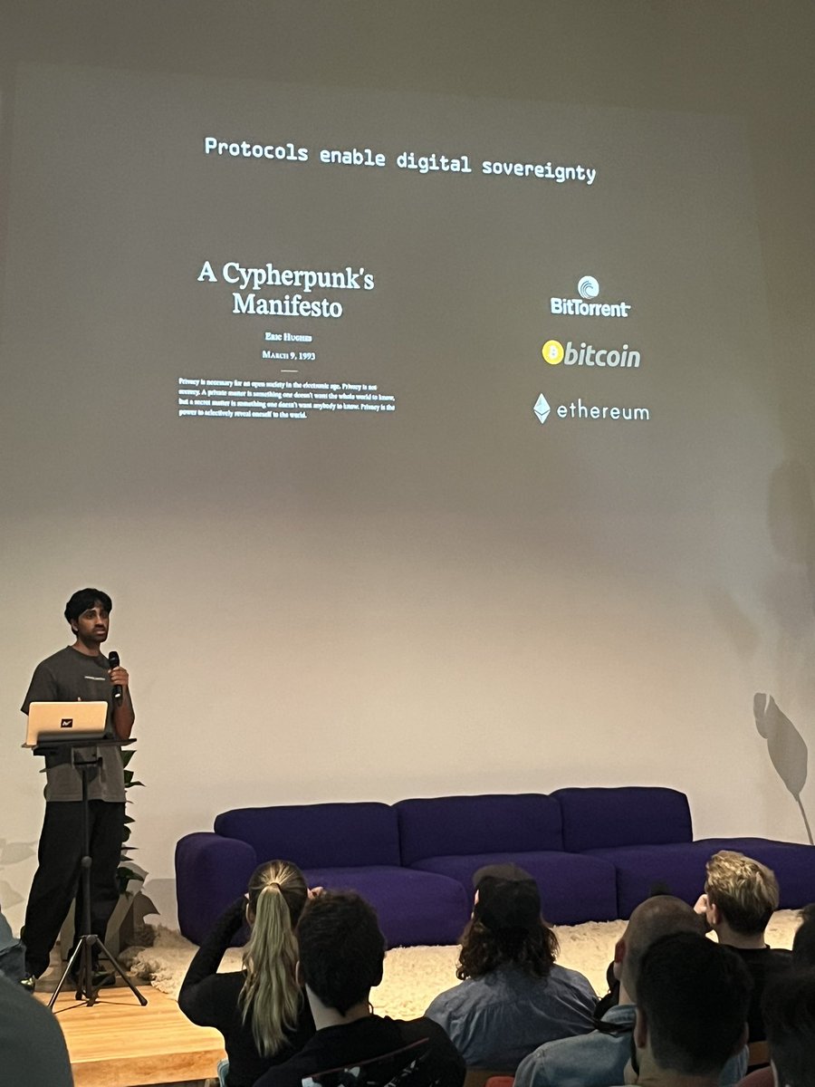 adamthesalmon's tweet image. The @PrimeIntellect meetup was elite. So many cool technologist travelled in for the event and it was awesome to see a bit more of the company’s roadmap.
Highly optimistic about Prime and the team there 💫
