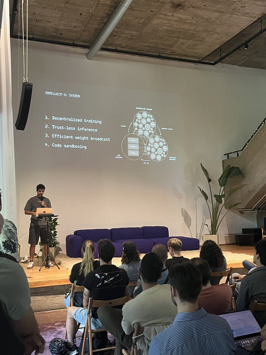 adamthesalmon's tweet image. The @PrimeIntellect meetup was elite. So many cool technologist travelled in for the event and it was awesome to see a bit more of the company’s roadmap.
Highly optimistic about Prime and the team there 💫