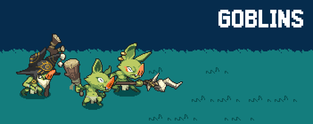 dotic95's tweet image. #pixelart goblins