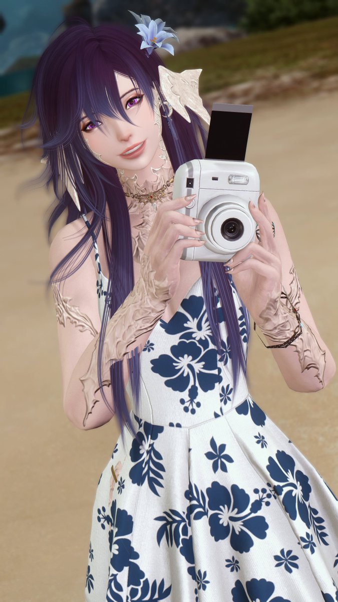 TsukimiSumire's tweet photo. Stay happy, stay cool! 🏖️🧊📸
#FFXIV #ffxivsummerbash #GPOSERS https://t.co/sxaUdBqA9U