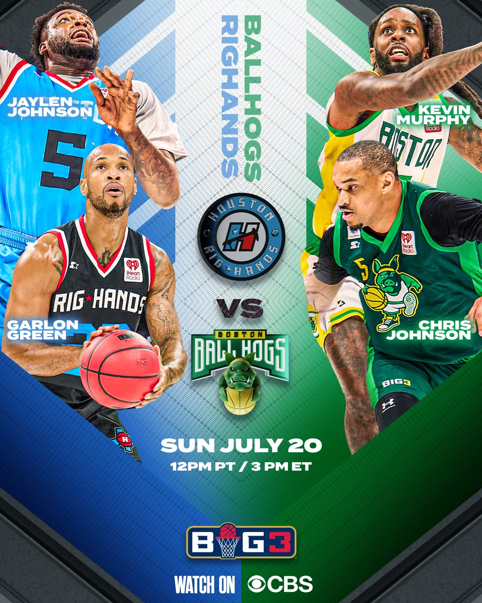 icecube's tweet image. One ticket, four games at Little Caesars Arena. Get in where you fit in—hit big3.com/tickets and pull up courtside. Be there at 3 PM ET/12 PM PT on CBS.