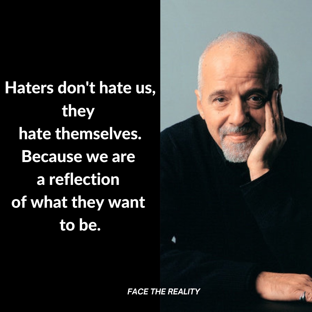 FacetheReality2's tweet photo. Haters don't hate us, they hate themselves. Because we are a reflection of what they want to be. https://t.co/u6EK8N77Dm