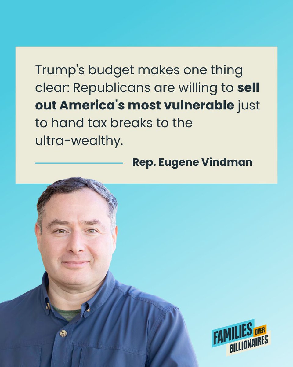 TaxWarRoom's tweet image. .@RepVindman is right. Trump and the GOP are selling us out to give tax breaks to the ultra rich.