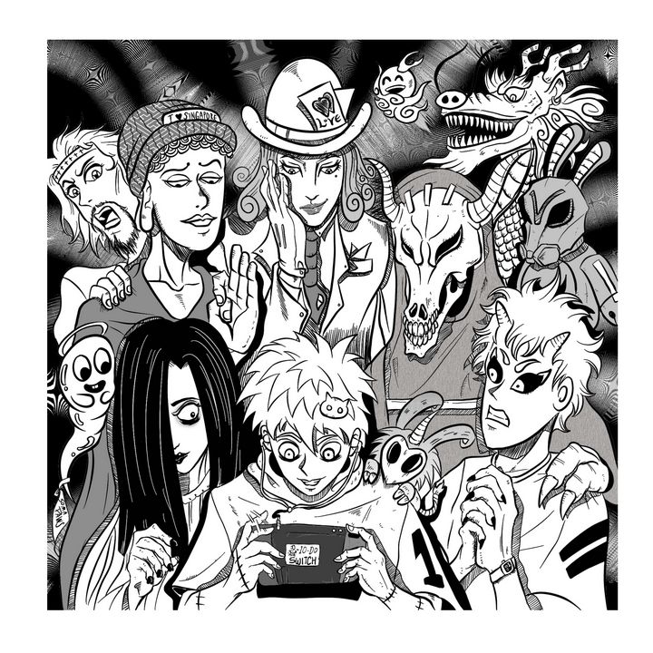 PawsSoma's tweet photo. Art of the Day: "Social Gathering". Buy at: https://t.co/1OKijLTy2q https://t.co/ZQxsH0xZAD
