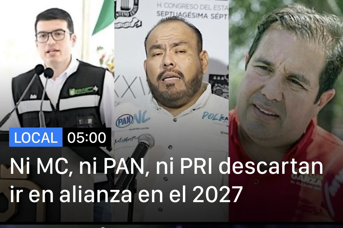 Raymundo Ramírez Pompa CORRUPCIÓN en NUEVO LEÓN (@rramirezpompa) on Twitter photo Dice <a href="/PRI_Nacional/">PRI</a> estar dispuesto en ir en alianza con MC <a href="/MovCiudadanoMX/">Movimiento Ciudadano | Movimiento Naranja</a> en 2027 en Nuevo León … CON EL FIN DE QUE @MORENA Y LA 4T NO LLEGUE A LA GOBERNATURA DEL ESTADO ! …. El miedo no anda en burro ! Estos delincuentes del PRI son capaces de aliarse hasta con el mismo Dice <a href="/PRI_Nacional/">PRI</a> estar dispuesto en ir en alianza con MC <a href="/MovCiudadanoMX/">Movimiento Ciudadano | Movimiento Naranja</a> en 2027 en Nuevo León … CON EL FIN DE QUE @MORENA Y LA 4T NO LLEGUE A LA GOBERNATURA DEL ESTADO ! …. El miedo no anda en burro ! Estos delincuentes del PRI son capaces de aliarse hasta con el mismo
