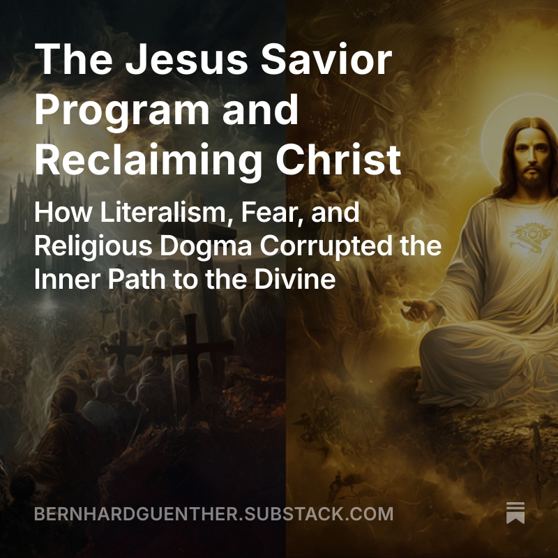 veilofreality's tweet image. What if the idea that “only Jesus saves” isn’t divine truth, but a religious control program rooted in the distortion of Christ’s original teachings?
In my latest article, I explore how the esoteric teachings of Christ were corrupted into dogma, replacing inner realization with…