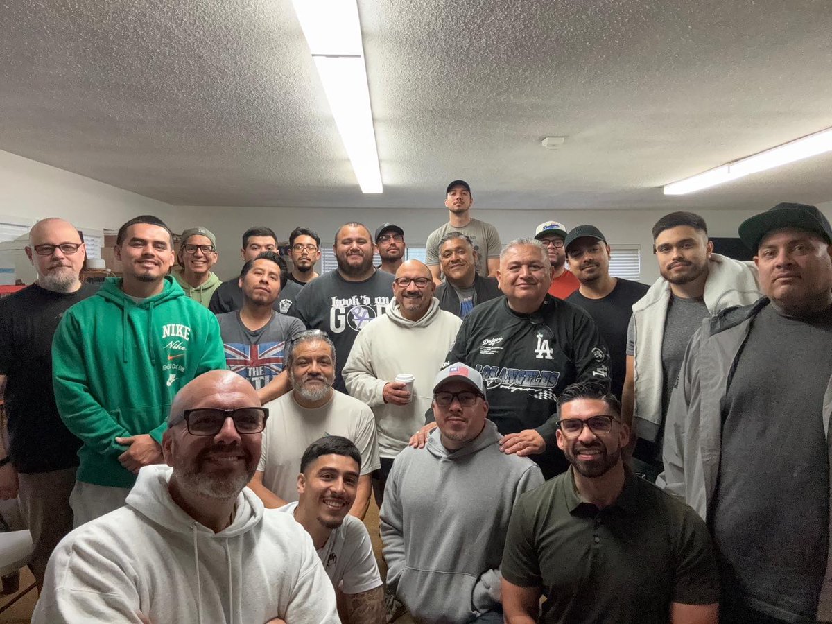 JoelBeeke's tweet image. Here is the note and picture received today, sent to encourage our RHB editorial staff:
“A group of men from Lynwood, Compton, and Watts in the South Los Angeles area have been meeting (under the leadership of Rev. Rudy Rubio) for 5 weeks at 6 a.m. to go through Dr. Beeke’s book…