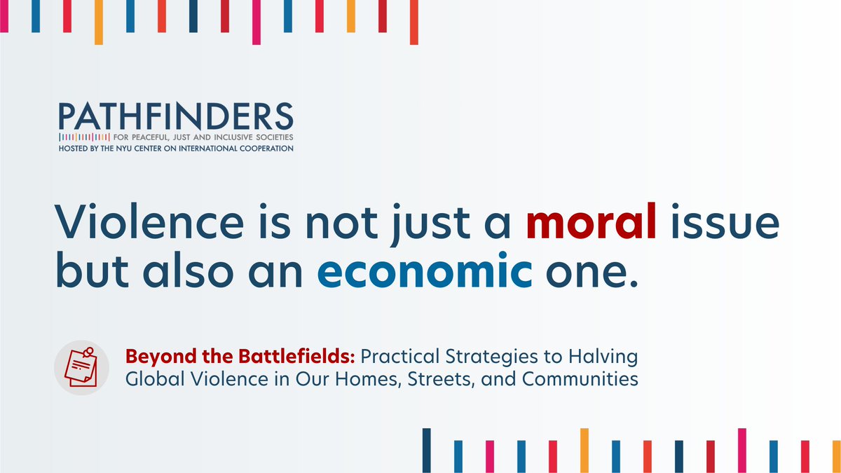 SDG16Plus's tweet image. 💰 Violence is not just a moral issue but also an economic one.
📊 According to the 2023 @GlobPeaceIndex, the global economic impact of interpersonal violence was $2.6 trillion in 2022.
📥 Want to know more? Download the #HalvingGlobalViolence Flagship report—now available in…
