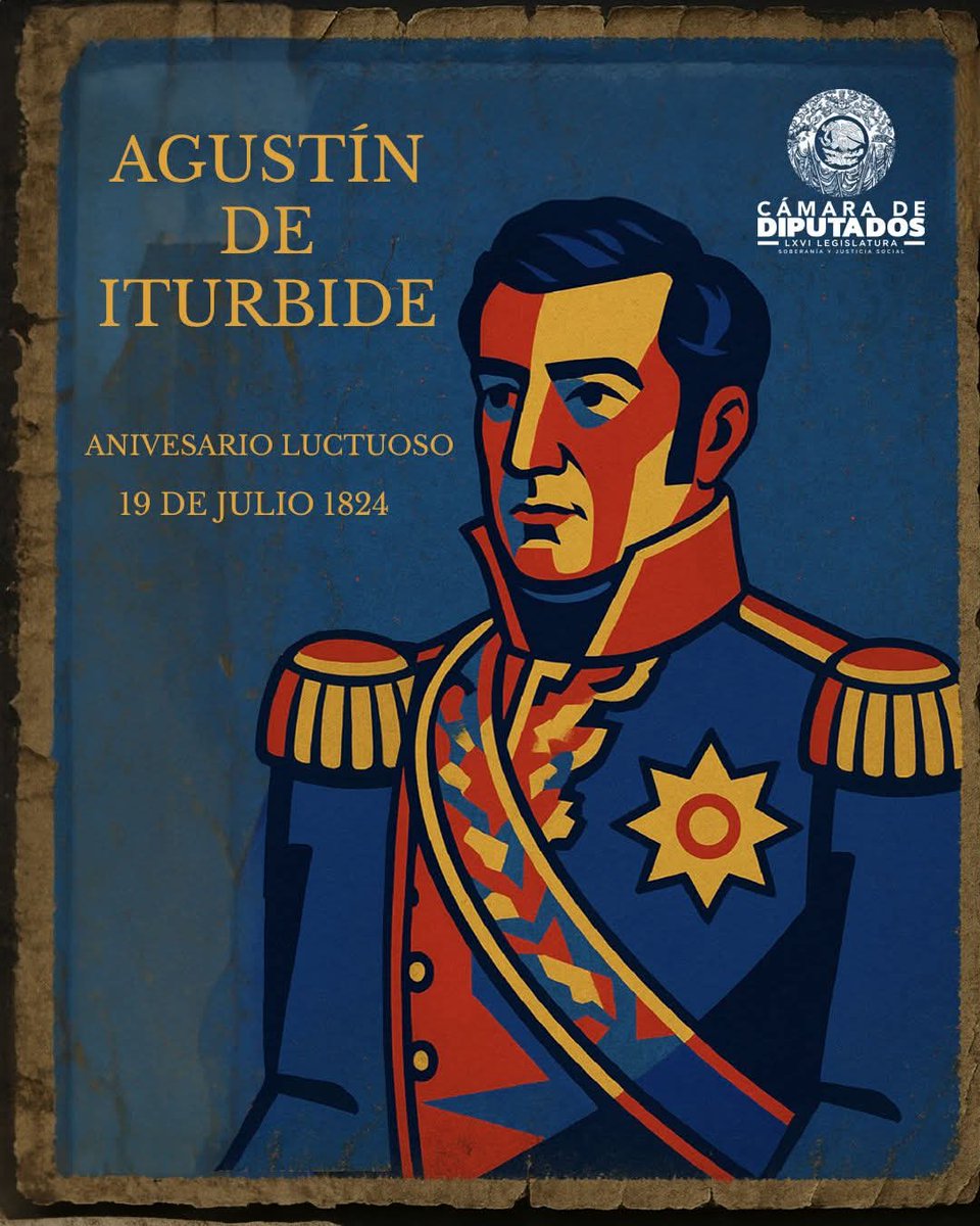 Mx_Diputados's tweet image. 🕊️ Conmemoramos el 201 aniversario luctuoso de #AgustínDeIturbide, figura clave en la Independencia de México. Su papel como líder del Ejército Trigarante y en la firma del Plan de Iguala marcaron un momento decisivo en nuestra historia. 🇲🇽
#HistoriaDeMéxico