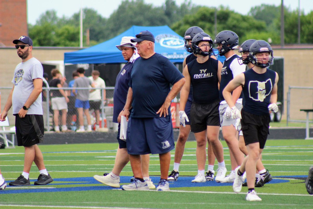 TVTouchdownclub's tweet image. What a week! The Vikings closed out their first week of practice with a high-energy 7-on-7 showdown at Hilliard Bradley. The team is grinding hard, building chemistry, and getting better every day. Big things are coming this season — let’s go, Vikings! 💥🏈💪