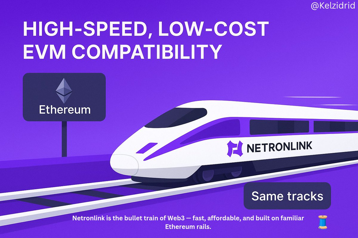 Kelzidrid's tweet image. ❝Netronlink❞ the speed changes speeds⫸⫸⫸

Let&apos;s talk about High-Speed, Low-Cost EVM Compatibility considering Netronlink delivers faster transactions

#Netronlink #CryptoContest #Web3Threads
  🧵
