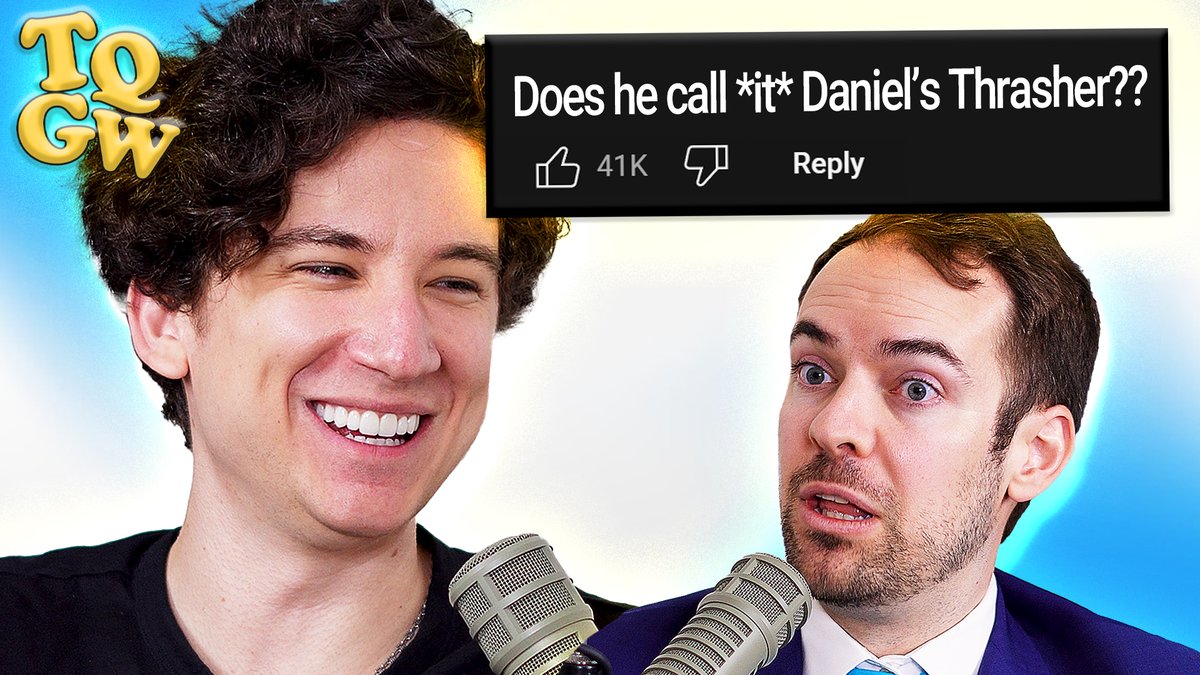 new vid:
Daniel Thrasher but the questions get worse
youtu.be/1wh_E0bpmeI