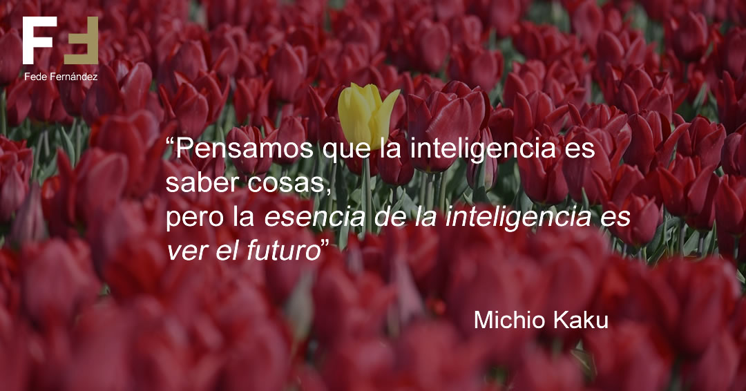 fedefergil's tweet photo. “Pensamos que la inteligencia es saber cosas, pero la esencia de la inteligencia es ver el futuro” (Michio Kaku).
Esta idea la tengo desde siempre y la he escuchado en numerosos testimonios de adultos con #aacc. Diría que no es sino fruto del pensamiento deductivo. Qué opinas? https://t.co/4LrLQWxT45