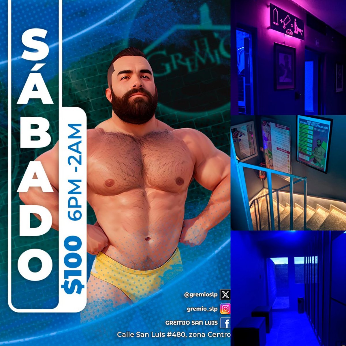 gremioslp's tweet image. Dejate venir 💦, por qué si ayer estuvo chingon, hoy #SabadoDeMorboYProvocación gozaras, disfrutaras para que llegues a tu casa relajado en cualquiera de nuestros tres niveles, que están de lo más
#Crusing #Terraza #GaySLP