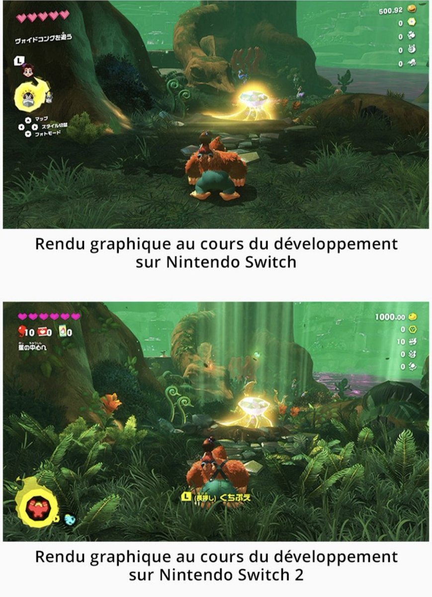 Darkstorm33's tweet image. Donkey Kong Bananza #Switch1 vs #Switch2 !
👀⬇️