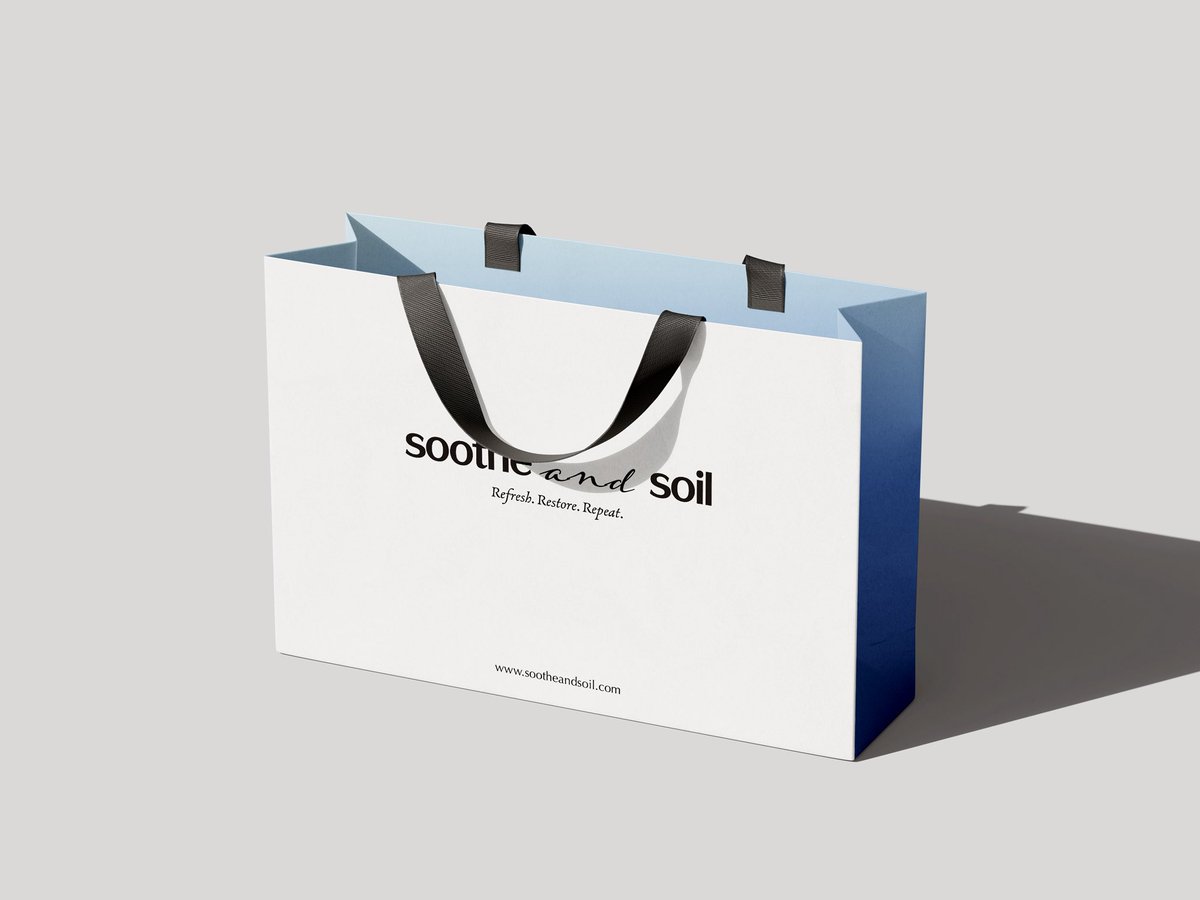 PRINCE7EWIS's tweet photo. Brand identity design for Soothe and Soil https://t.co/ui6fHoPlHY
