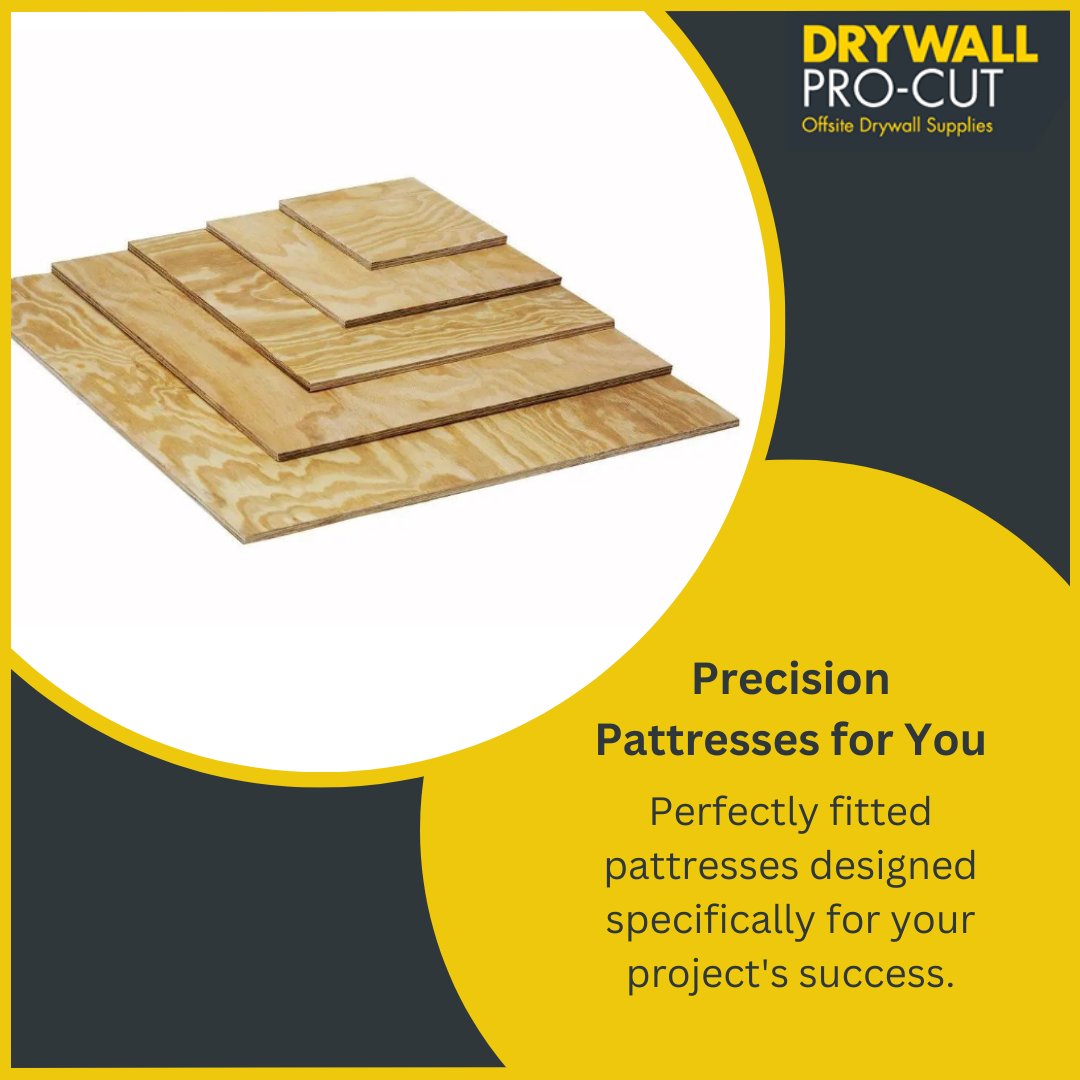 DrywallProCut's tweet photo. Secure Your Build’s Success.

Enhance your projects confidently with precision-made Pro-Cut pattresses tailored exactly to your specifications.

Discover More
https://t.co/ug3QnxXt9d

#ProCutPattresses #NBSSource #DrywallProCut @theNBS https://t.co/R84MJI0uAF